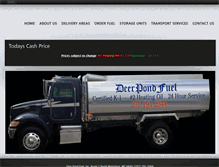 Tablet Screenshot of deerpondfuel.com